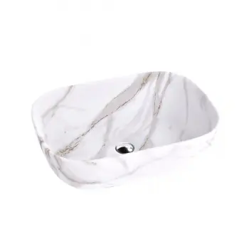 Umywalka nablatowa LAVITA Elpis - umywalka wzór marmur